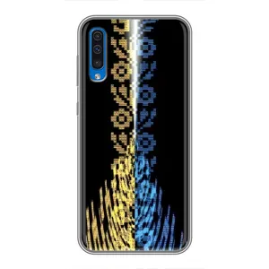 Силиконовый Чехол на Samsung Galaxy A50 2019 (A505F) (Патриотическая вышиванка)