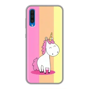 Чехол Unicorn на Samsung Galaxy A50 2019 (A505F) (Радужный Единорог)