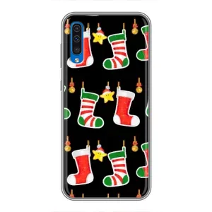 Силиконовый бампер на рождество для Samsung Galaxy A50 2019 (A505F) (Рождественские подарки)