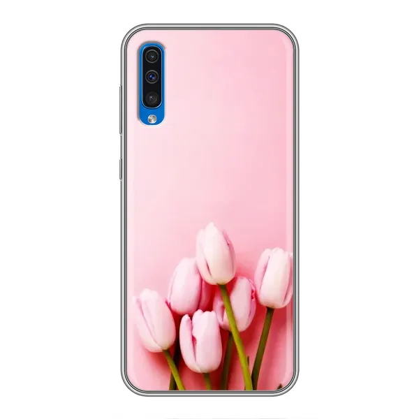 Чехол с рисунком «Розовые тюльпаны» для Samsung Galaxy A50 2019 (A505F) Чехол с рисунком «Розовые тюльпаны» для Samsung Galaxy A50 2019 (A505F)