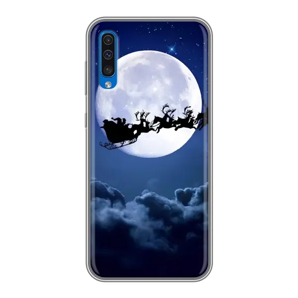 Чехол с рисунком «Санта - луна» для Samsung Galaxy A50 2019 (A505F) Чехол с рисунком «Санта - луна» для Samsung Galaxy A50 2019 (A505F)