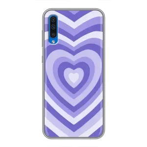 Чохли з тематикою "Маленькі Сердчеки" на Samsung Galaxy A50 2019 (A505F) (Серце фіолет)