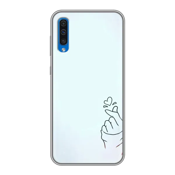 Чехол с рисунком «Сердце на голубом» для Samsung Galaxy A50 2019 (A505F) Чехол с рисунком «Сердце на голубом» для Samsung Galaxy A50 2019 (A505F)
