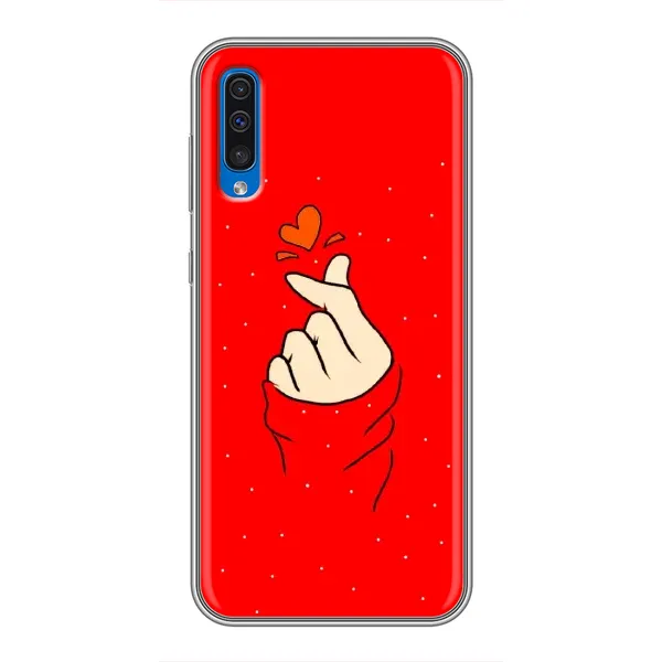 Чехол с рисунком «Сердце на красном» для Samsung Galaxy A50 2019 (A505F) Чехол с рисунком «Сердце на красном» для Samsung Galaxy A50 2019 (A505F)
