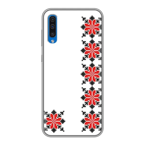 Чехол с рисунком «Силуэт вышиванки» для Samsung Galaxy A50 2019 (A505F) Чехол с рисунком «Силуэт вышиванки» для Samsung Galaxy A50 2019 (A505F)