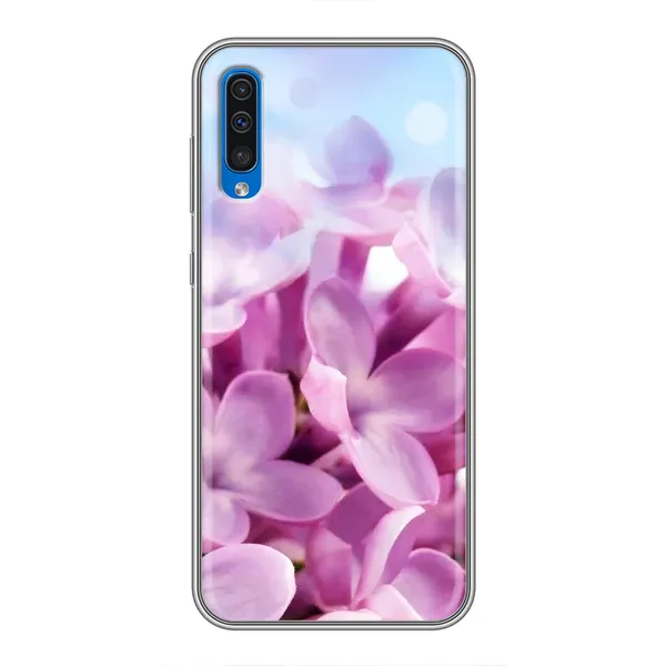Чехол с рисунком «Сиреневые цветы» для Samsung Galaxy A50 2019 (A505F) Чехол с рисунком «Сиреневые цветы» для Samsung Galaxy A50 2019 (A505F)