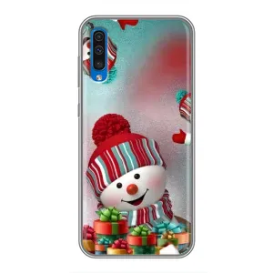 Чехлы на Новый Год Samsung Galaxy A50 2019 (A505F) (Снеговик в шапке)