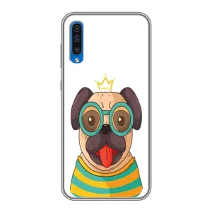 Бампер для Samsung Galaxy A50 2019 (A505F) с картинкой "Песики" (Собака Король)