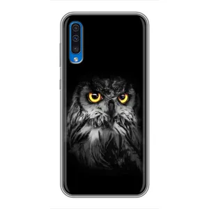 Чехлы с принтом СОВЫ для Samsung Galaxy A50 2019 (A505F) (Сова на чёрном)