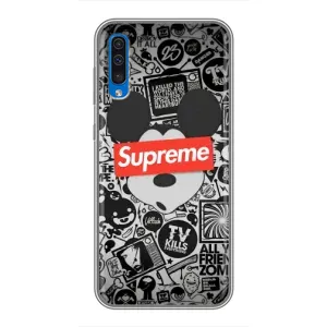 Чехол с Брендами одежды на Самсунг Галакси А50 (2019) (Supreme Маус)