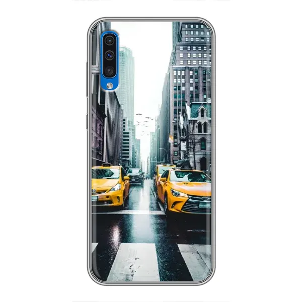 Чехол с рисунком «Такси» для Samsung Galaxy A50 2019 (A505F) Чехол с рисунком «Такси» для Samsung Galaxy A50 2019 (A505F)