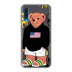 Чехлы Мишка Тедди для Самсунг Галакси А50 (2019) (Teddy USA)