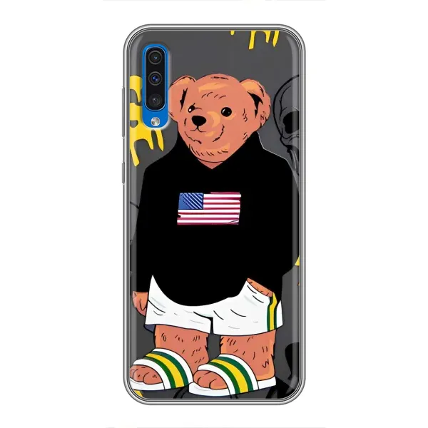 Чехол с рисунком «Teddy USA» для Samsung Galaxy A50 2019 (A505F) Чехол с рисунком «Teddy USA» для Samsung Galaxy A50 2019 (A505F)