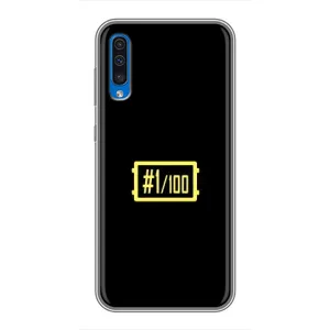Чехол (TPU) с картинкой "Лого Пабг" на Самсунг Галакси А50 (2019) (ТОП 1)