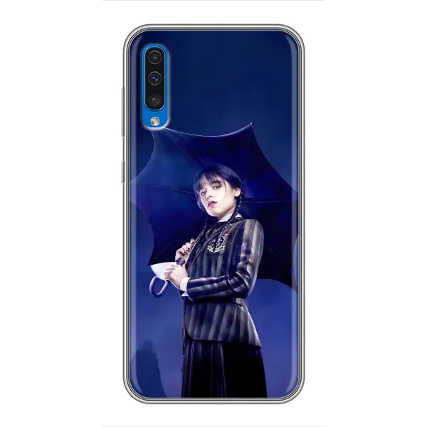Чехол с рисунком «Уэнсдей с зонтом» для Samsung Galaxy A50 2019 (A505F) Чехол с рисунком «Уэнсдей с зонтом» для Samsung Galaxy A50 2019 (A505F)