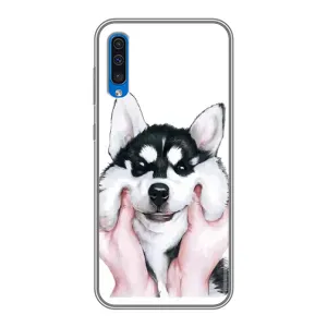 Бампер для Samsung Galaxy A50 2019 (A505F) с картинкой "Песики" (Собака Хаски)