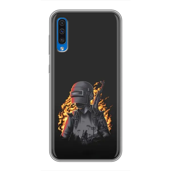 Чехол с рисунком «В огне» для Samsung Galaxy A50 2019 (A505F)