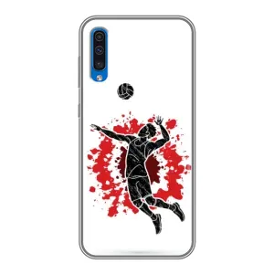 Чохли з прінтом Спортивна тематика для Samsung Galaxy A50 2019 (A505F) (Волейболіст)