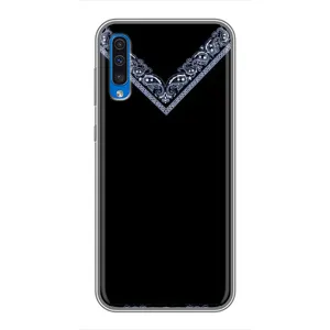Силиконовый Чехол на Samsung Galaxy A50 2019 (A505F) (Воротник вышиванки)