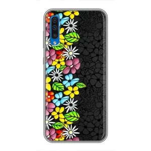 Чохол з Квітами для Samsung Galaxy A50 2019 (A505F) (Яскраві квіти)