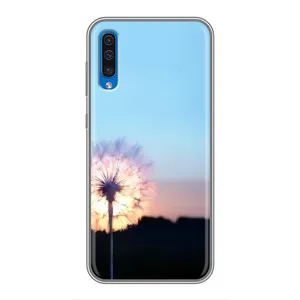 Силіконовий Чохол з кульбабками на Samsung Galaxy A50 2019 (A505F) (Захід з кульбабкою)