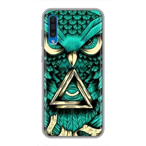 Чехлы с принтом СОВЫ для Samsung Galaxy A50 2019 (A505F) (Зеленая сова)