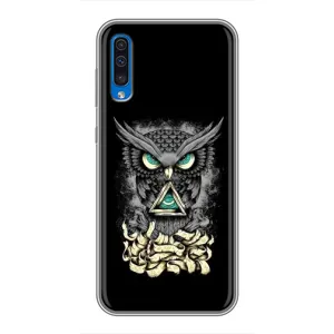 Чехлы с принтом СОВЫ для Samsung Galaxy A50 2019 (A505F) (Зеленые глаза)