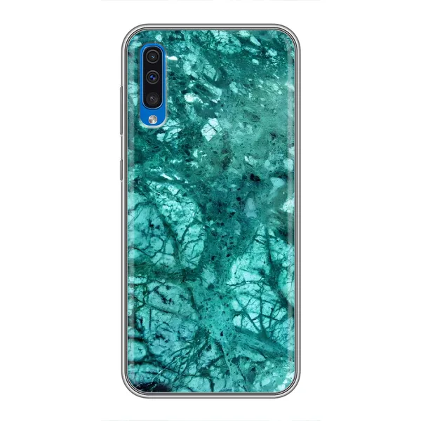 Чехол с рисунком «Зеленый мрамор» для Samsung Galaxy A50 2019 (A505F) Чехол с рисунком «Зеленый мрамор» для Samsung Galaxy A50 2019 (A505F)