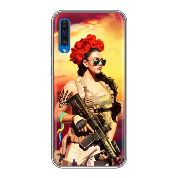 Чехол с рисунком «Женщина солдат» для Samsung Galaxy A50 2019 (A505F) Чехол с рисунком «Женщина солдат» для Samsung Galaxy A50 2019 (A505F)