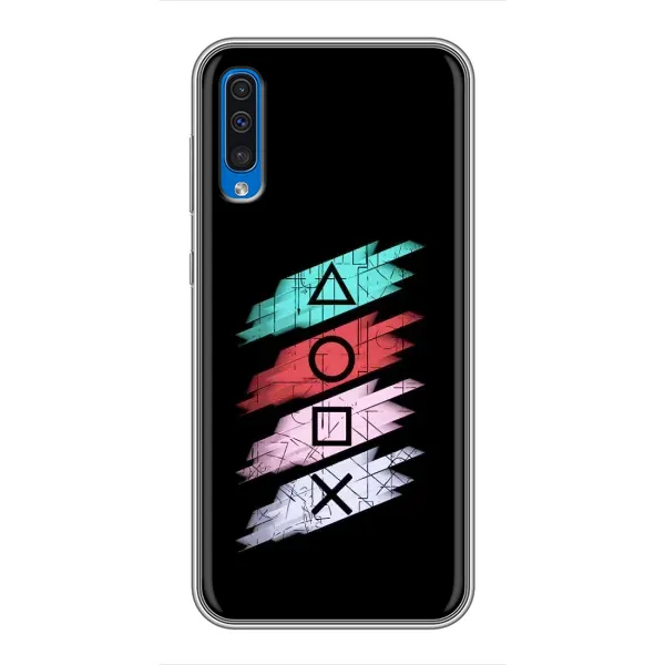 Чехол с рисунком «Значки Sony» для Samsung Galaxy A50 2019 (A505F) Чехол с рисунком «Значки Sony» для Samsung Galaxy A50 2019 (A505F)