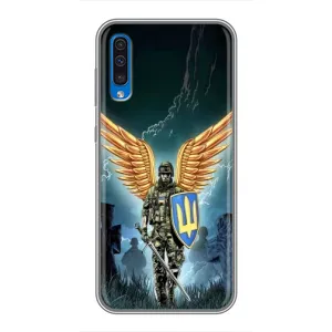 Патриотический Чехол для Samsung Galaxy A50 2019 (A505F) (ЗСУ з крильями)
