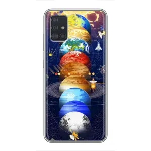 Чехол (ТПУ) с планетами на Samsung Galaxy A51 5G (A516) (Арт планети)