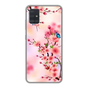 Чехол с принтом САКУРЫ на Samsung Galaxy A51 5G (A516) (Бабочки на сакуре)