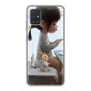 Девчачий Чехол для Samsung Galaxy A51 5G (A516) (Девочка с игрушкой)