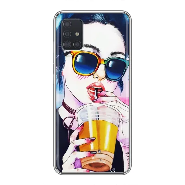 Чехол с рисунком «Девушка с коктейлем» для Samsung Galaxy A51 5G (A516) Чехол с рисунком «Девушка с коктейлем» для Samsung Galaxy A51 5G (A516)