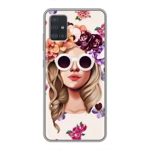 Чехол с картинкой Модные Девчонки Samsung Galaxy A51 5G (A516) (Девушка в очках)