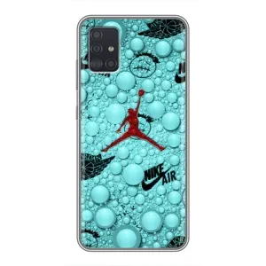 Силиконовый Чехол Nike Air Jordan на Самсунг Галакси А51 5G (Джордан Найк)