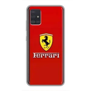 Силиконовый бампер с картинкой машины на Samsung Galaxy A51 5G (A516) (Ferrari Logo)