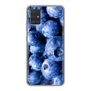 Чехол с изображением вкусной еды для Samsung Galaxy A51 5G (A516) (Голубика)