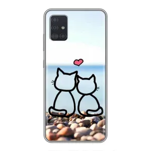 Силиконовые Чехлы Любимому человеку для Samsung Galaxy A51 5G (A516) (Котейки)