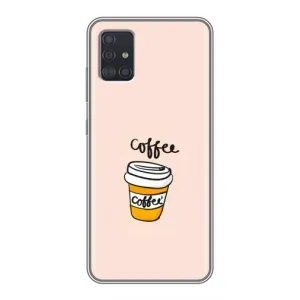 Чехол с изображением вкусной еды для Samsung Galaxy A51 5G (A516) (Кружка кофе)