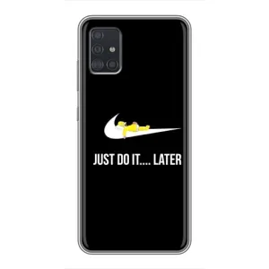 Силиконовый Чехол на Samsung Galaxy A51 5G (A516) с картинкой Nike (Later)