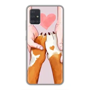 Чехол (ТПУ) Милые собачки для Samsung Galaxy A51 5G (A516) (Любовь к собакам)
