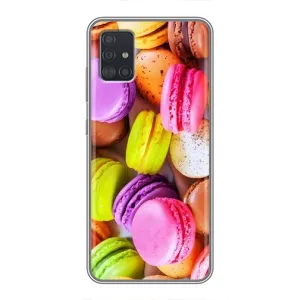 Чехол с изображением вкусной еды для Samsung Galaxy A51 5G (A516) (Макаруны)