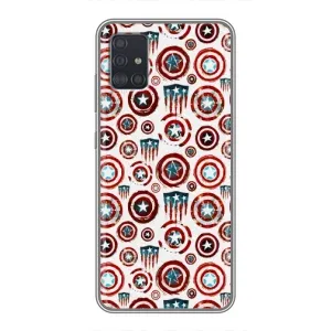 Чохол с Щітом Капітана Америки на Samsung Galaxy A51 5G (A516) (Марвел щити)