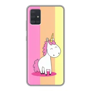 Чехол Unicorn на Samsung Galaxy A51 5G (A516) (Радужный Единорог)