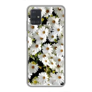 Чехол с ромашками на Samsung Galaxy A51 5G (A516) (Рамка в ромашках)