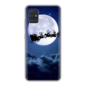 Чехол Санта Клаус для Samsung Galaxy A51 5G (A516) (Санта - луна)