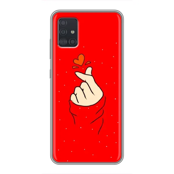 Чехол с рисунком «Сердце на красном» для Samsung Galaxy A51 5G (A516) Чехол с рисунком «Сердце на красном» для Samsung Galaxy A51 5G (A516)