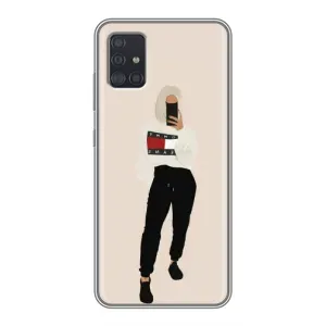 Силиконовый Чехол на Samsung Galaxy A51 5G (A516) с картинкой Стильных Девушек (Стильная)